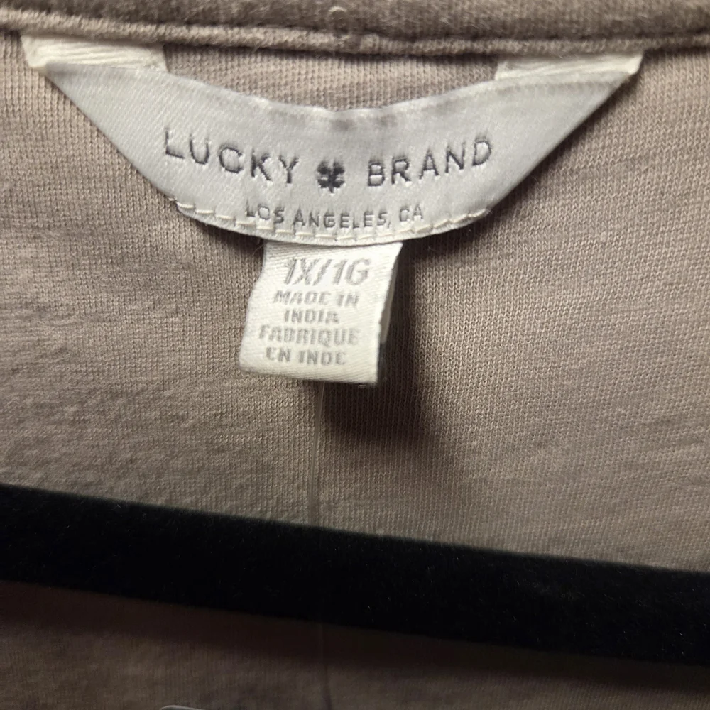 Lucky Brand Cream Embroidered Henley Tunic - Picture 2 of 4